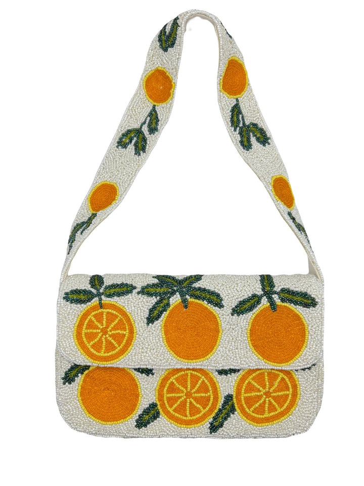Orange Slice Beaded Shoulder Bag - Merry PigletsPizzazz, Inc.