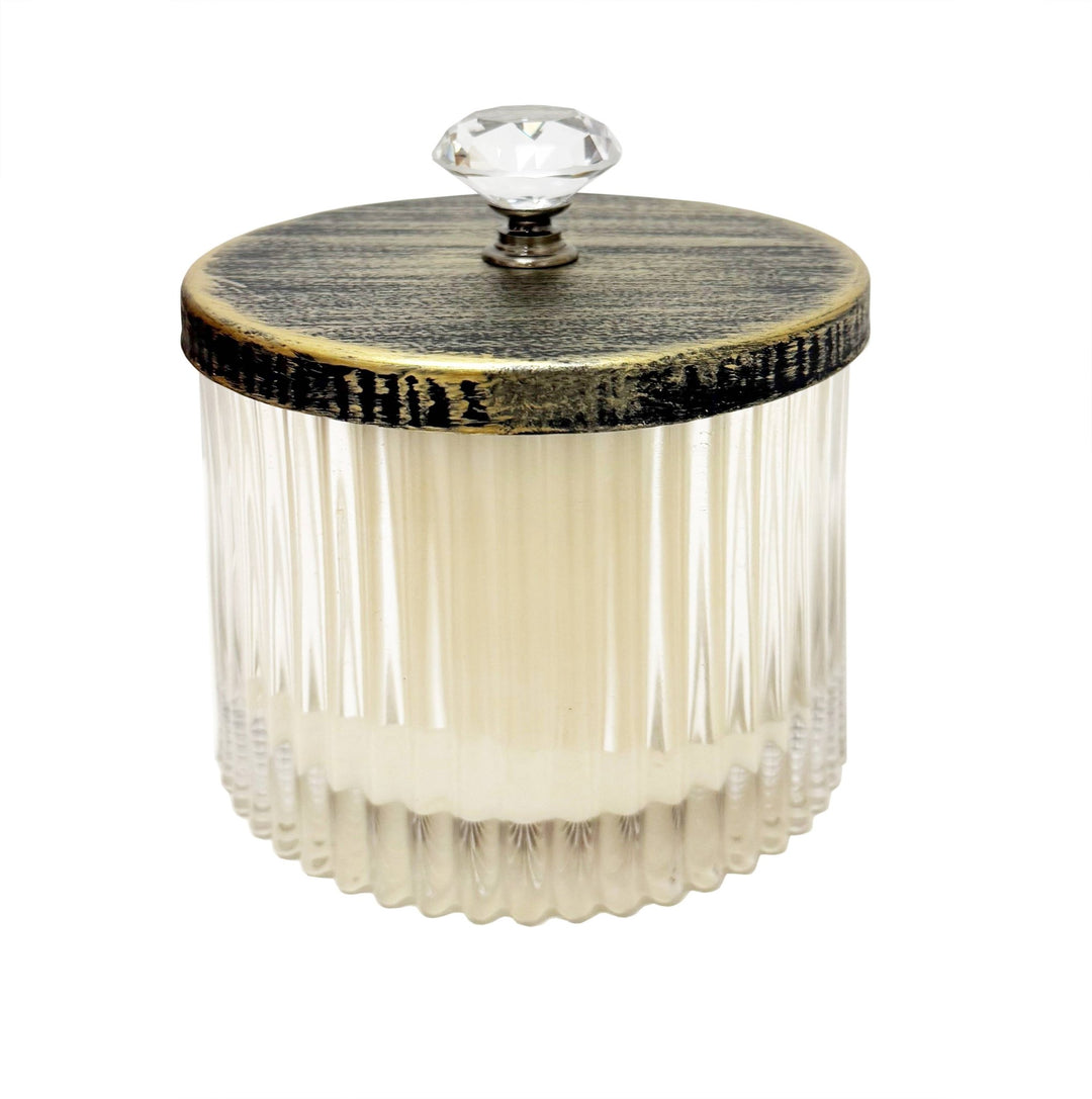 Palo Santo & Cedar Crystal Handle Lid Candle - Merry PigletsAndaluca