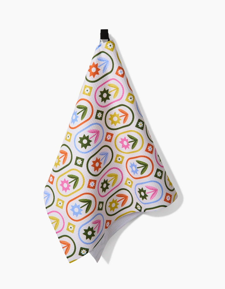 Petal Patchwork Tea Towel - Merry PigletsGeometry
