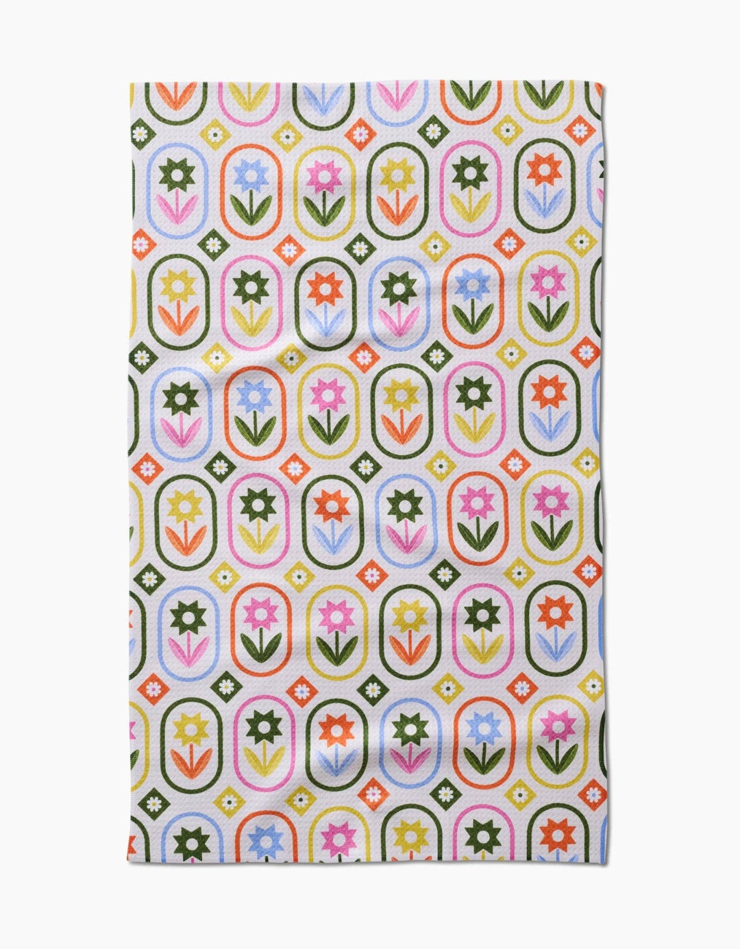 Petal Patchwork Tea Towel - Merry PigletsGeometry