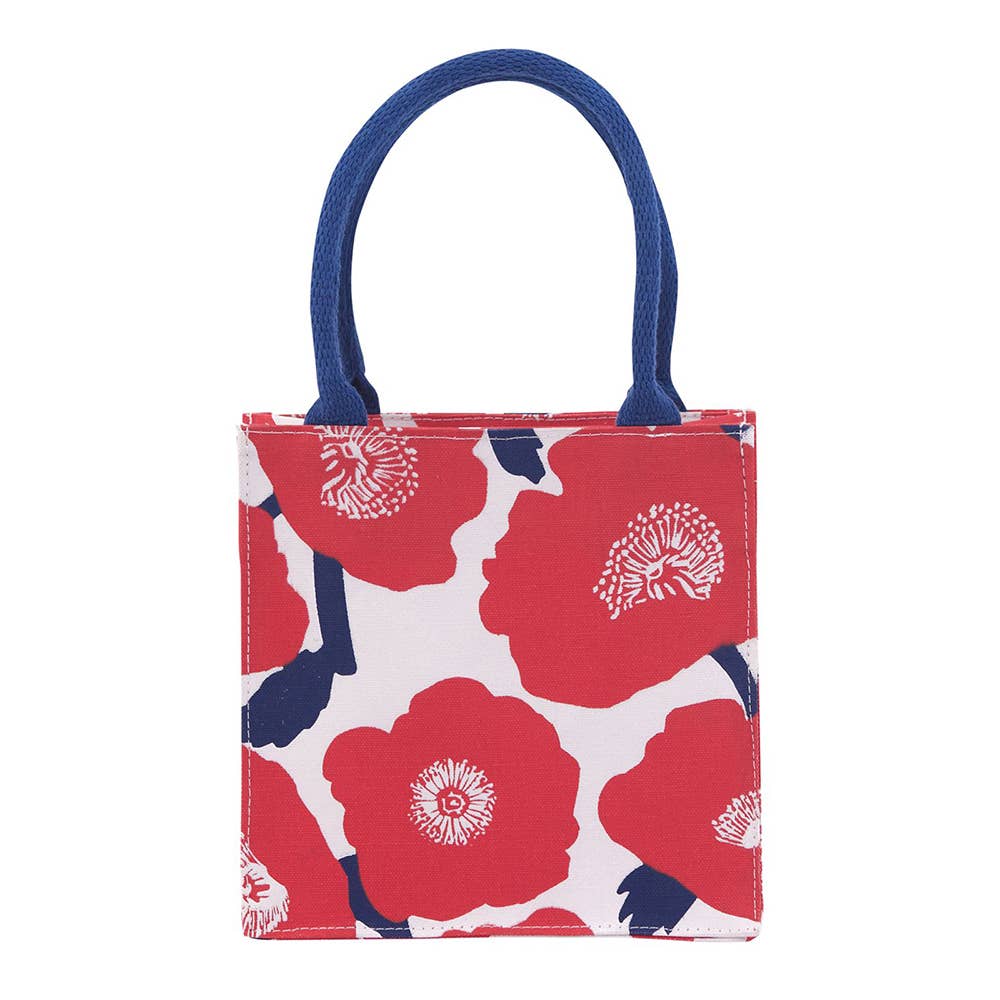 Poppies Reusable Gift Bag - Merry Pigletsrockflowerpaper