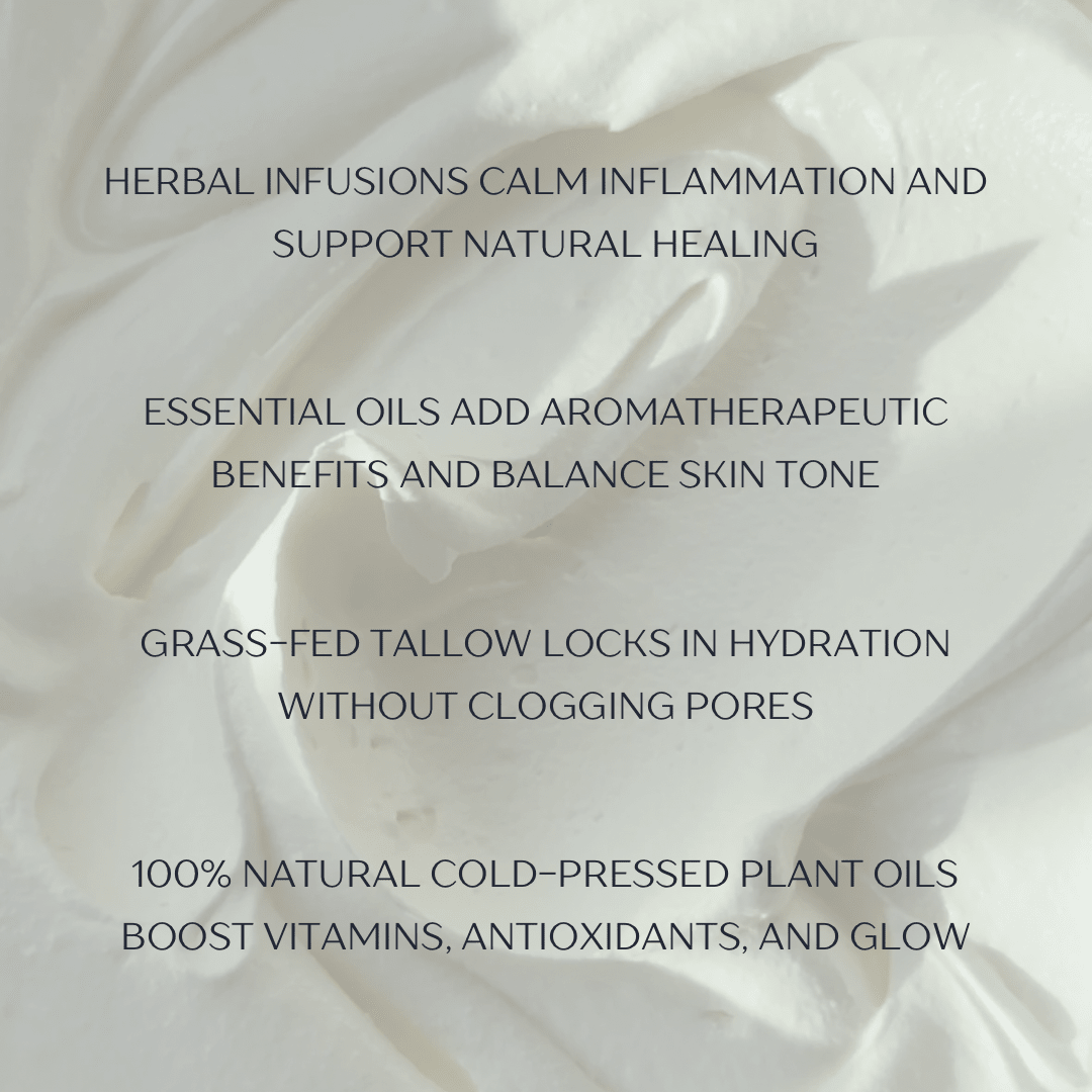 Radiance Blue Tansy + Neroli Whipped Tallow Balm - Merry PigletsWild Roots Tallow Co.