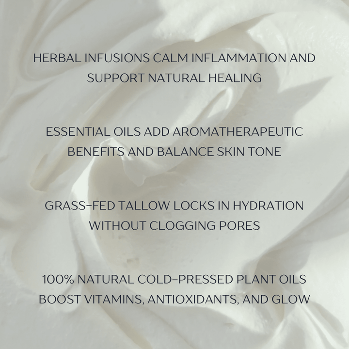 Radiance Blue Tansy + Neroli Whipped Tallow Balm - Merry PigletsWild Roots Tallow Co.