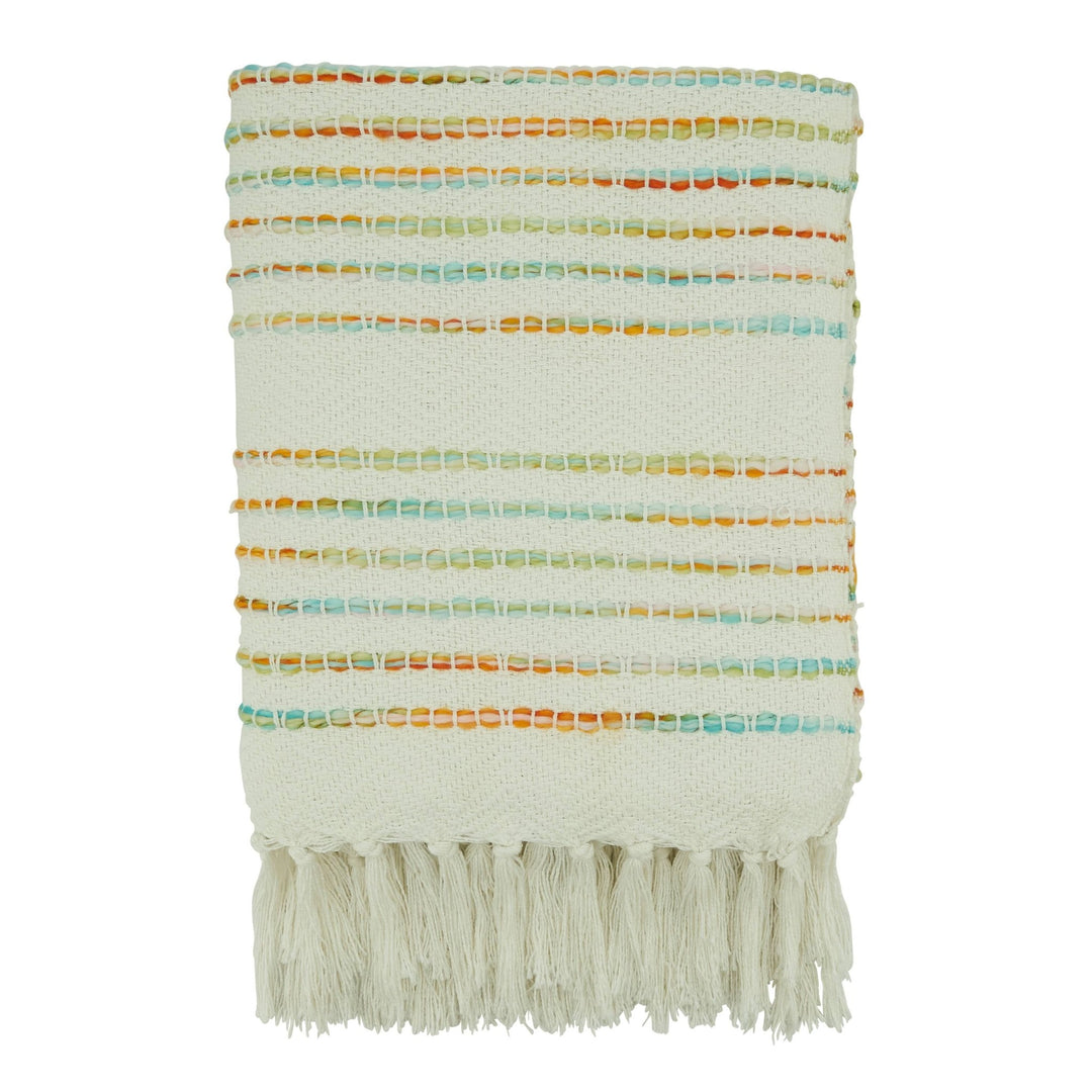 Rainbow Stripe Throw Blanket - Merry PigletsSaro Lifestyle
