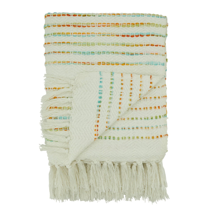 Rainbow Stripe Throw Blanket - Merry PigletsSaro Lifestyle