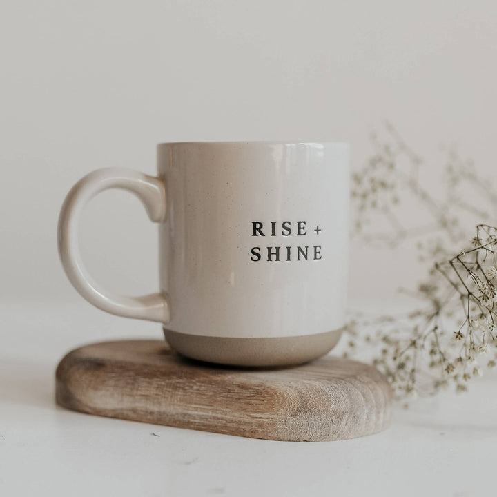 Rise + Shine Stoneware Coffee Mug - Merry PigletsSweet Water Decor