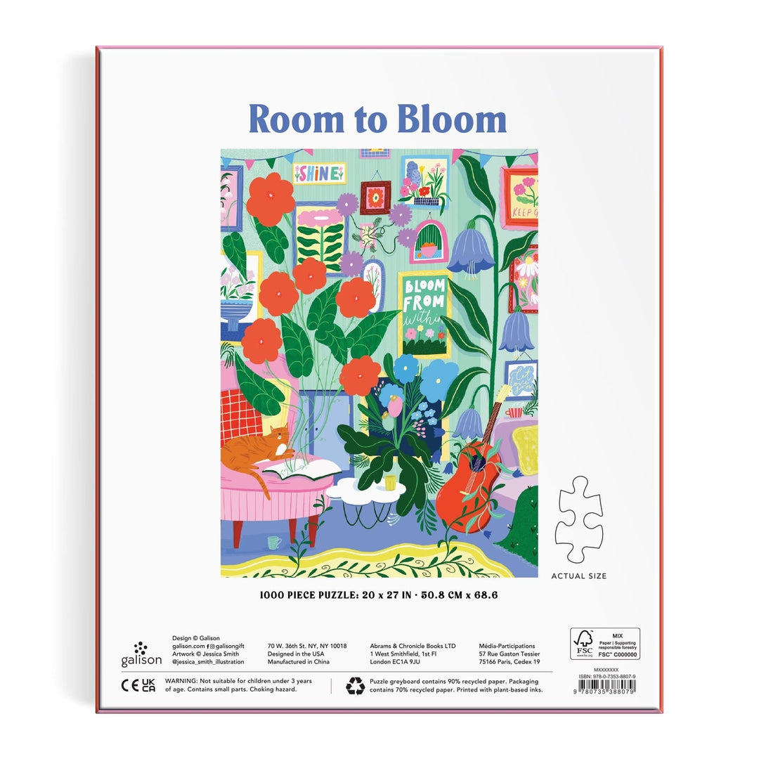 Room to Bloom 1000 Piece Puzzle - Merry PigletsGalison