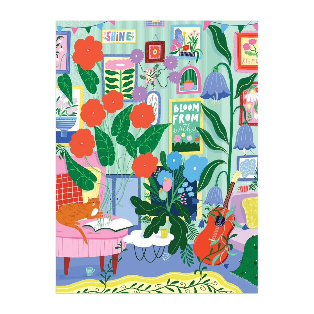 Room to Bloom 1000 Piece Puzzle - Merry PigletsGalison
