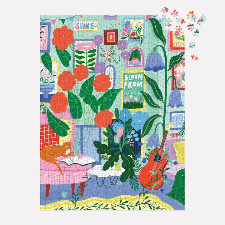 Room to Bloom 1000 Piece Puzzle - Merry PigletsGalison