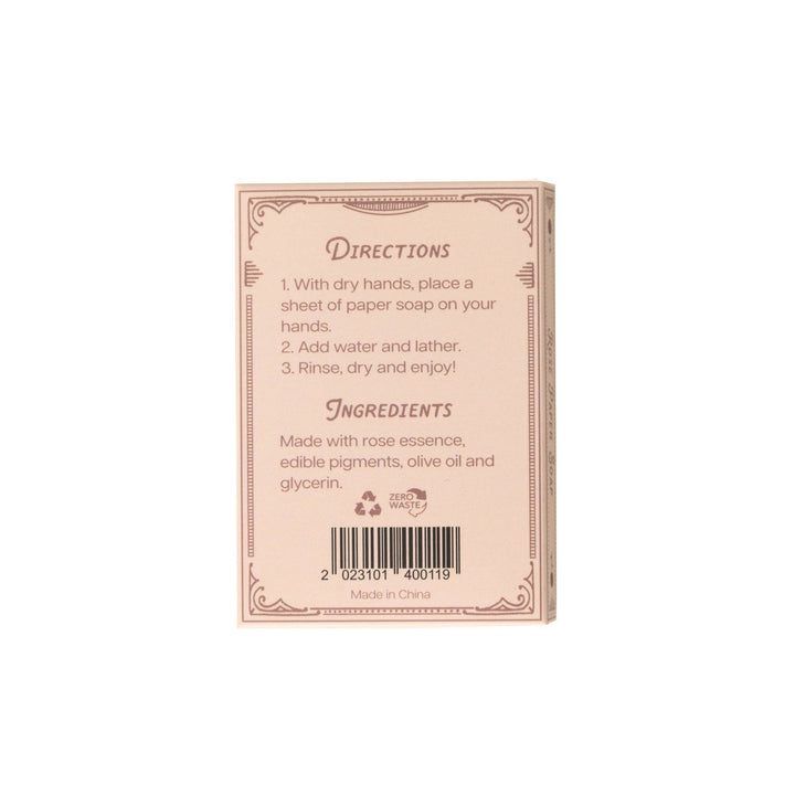 Rose Paper Soap Sheets - Merry Piglets123 Farm