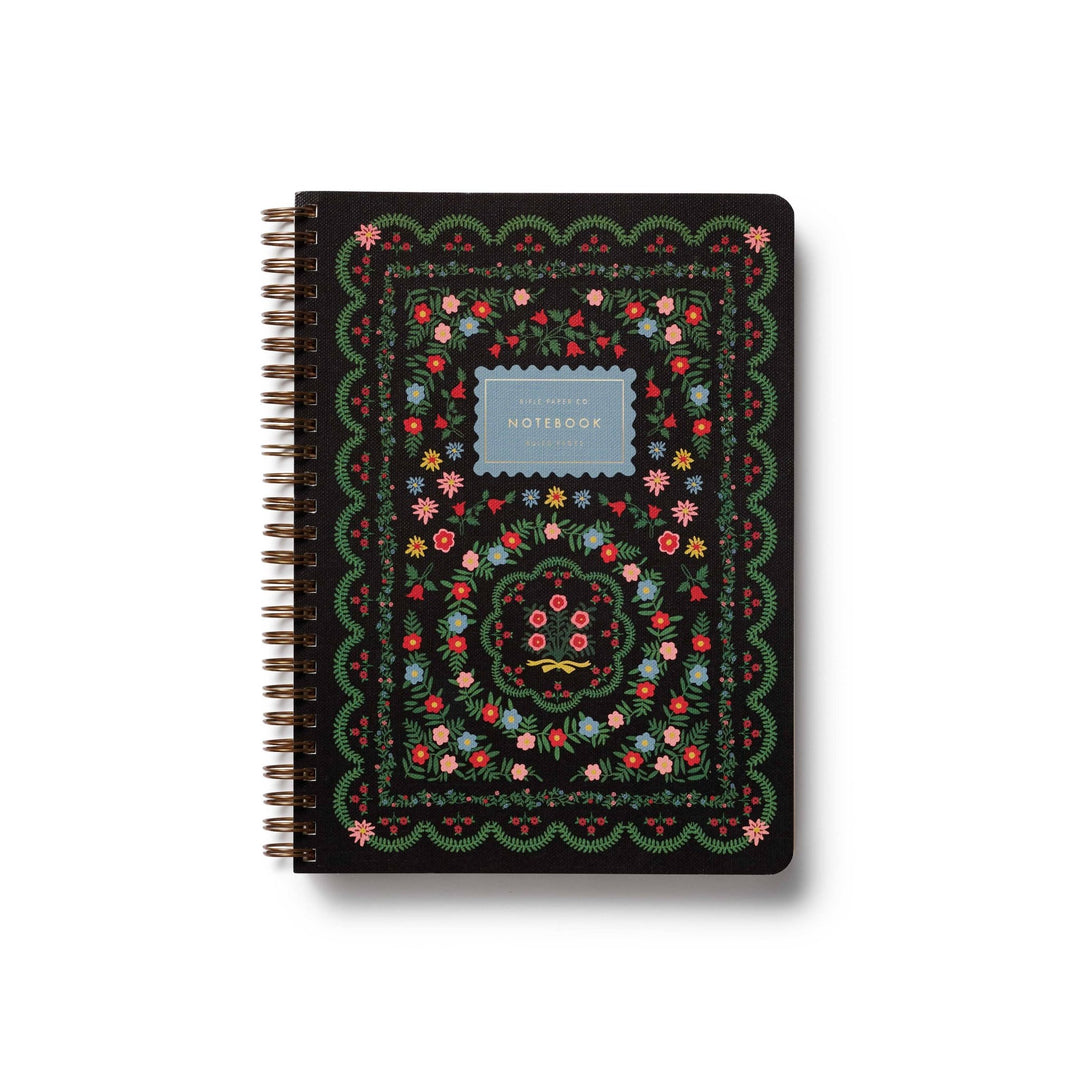 Rosette Spiral Notebook - Merry PigletsRifle Paper Co.