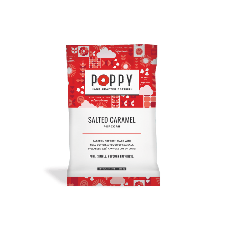 Salted Caramel Popcorn Snack Bag - Merry PigletsPoppy Hand-Crafted Popcorn