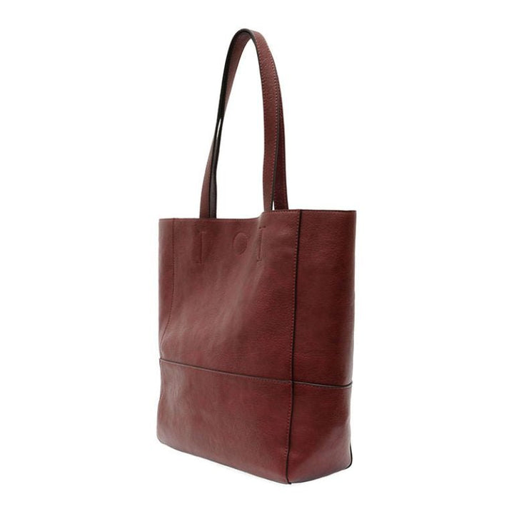 Sangria Faith Raw Edge Tote - Merry PigletsJoy Susan