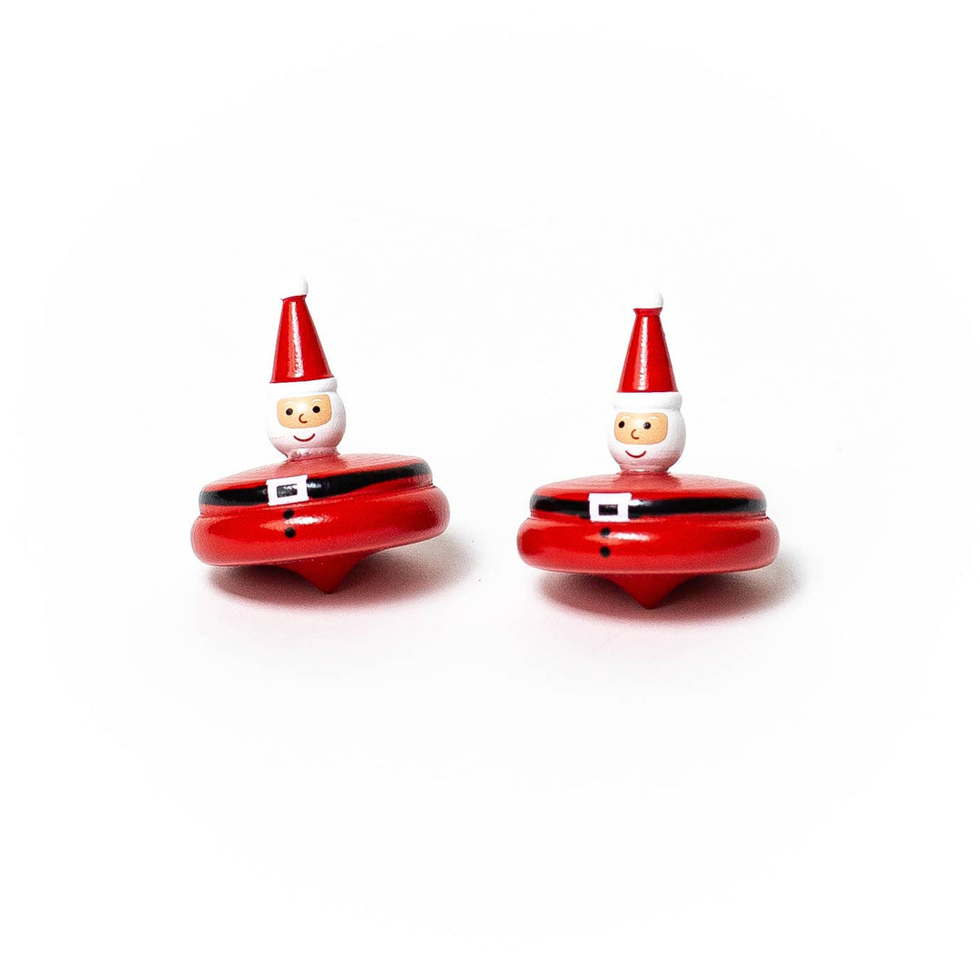 Santa Spinner Top - Merry PigletsJack Rabbit Creations