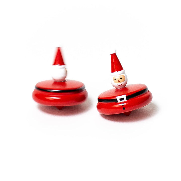 Santa Spinner Top - Merry PigletsJack Rabbit Creations