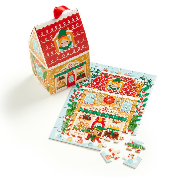 Santa's Bakery 48 Piece Mini Puzzle - Merry PigletsGalison