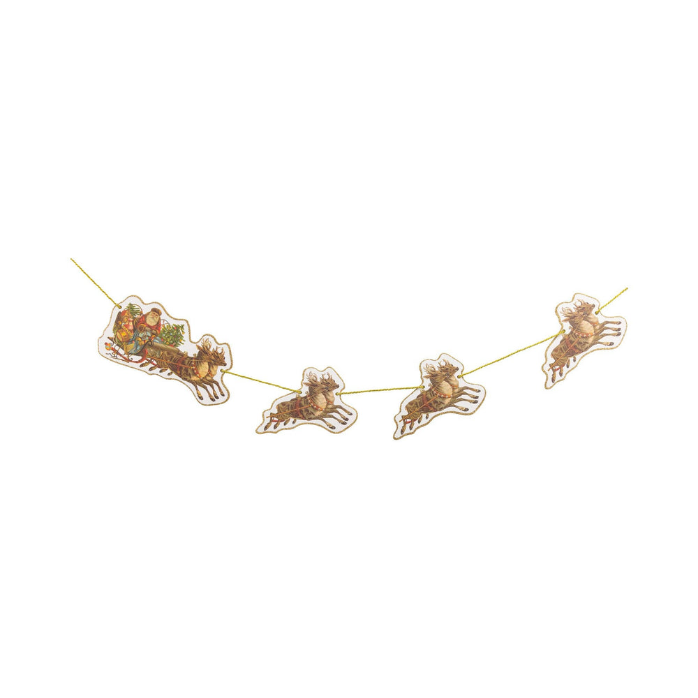 Santa's Vintage Sleigh Banner - Merry PigletsMy Mind’s Eye