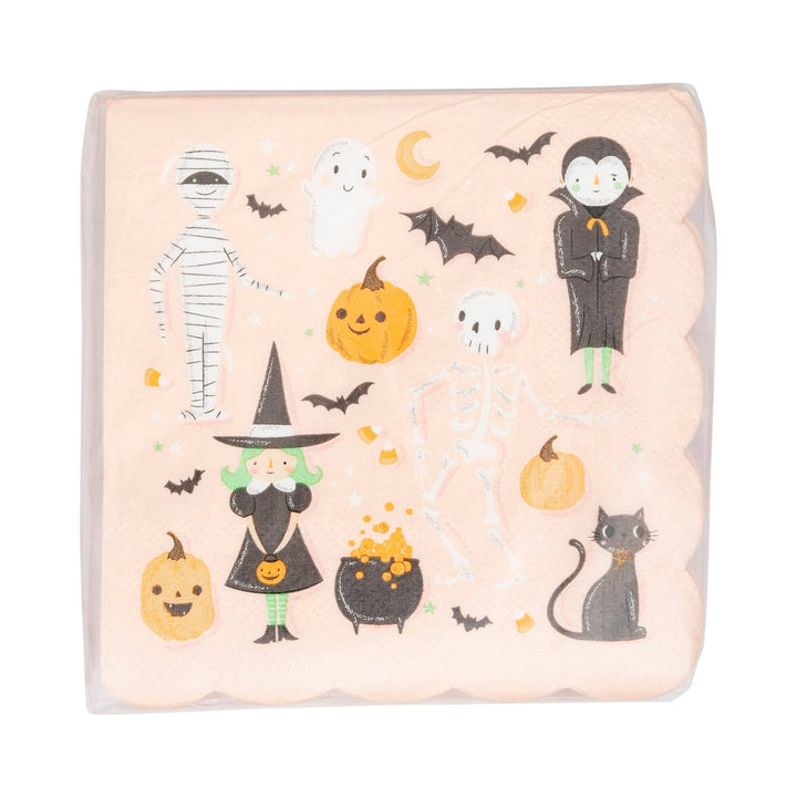 Scallop Halloween Icons Cocktail Napkins - Merry PigletsMy Mind’s Eye