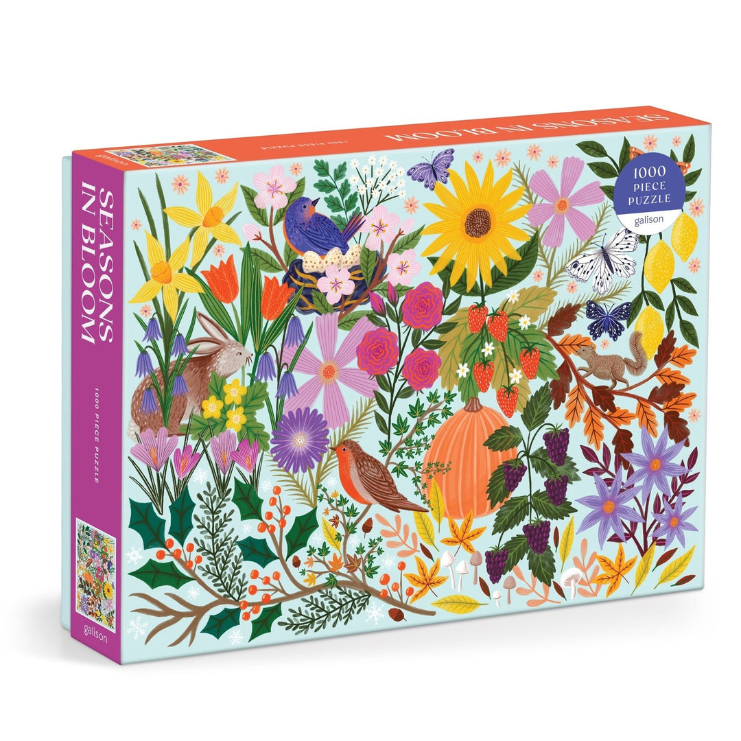 Seasons in Bloom 1000 Piece Puzzle - Merry PigletsGalison