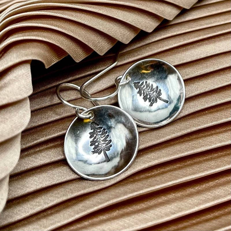 Silver Forest Cove Earrings - Merry PigletsFluff Hardware