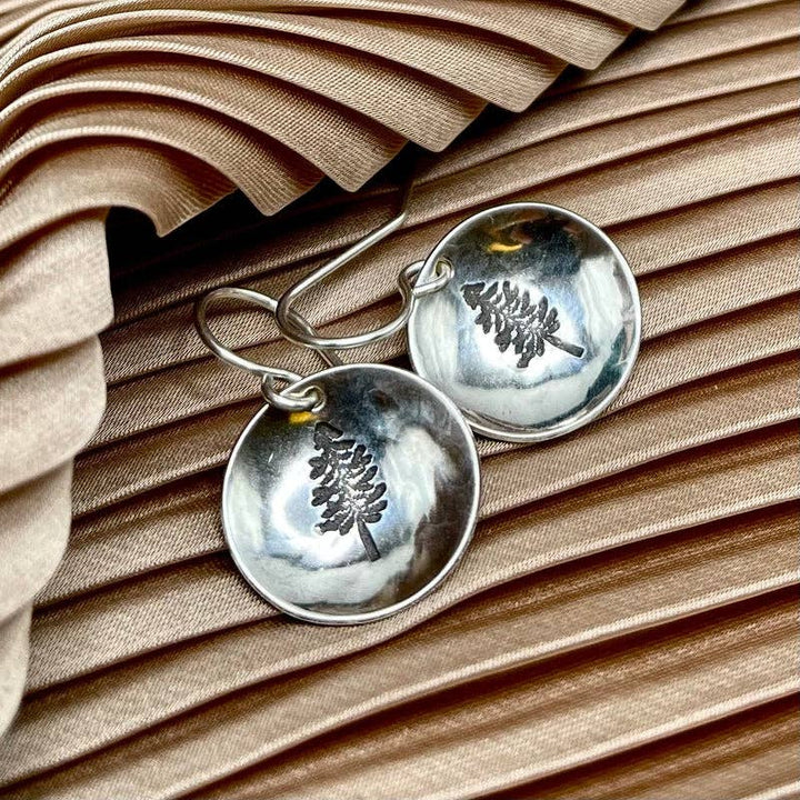 Silver Forest Cove Earrings - Merry PigletsFluff Hardware