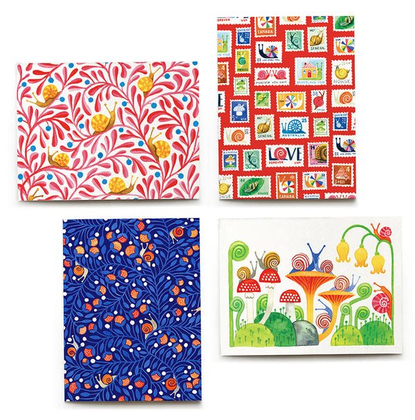 Snail Mail Notecards - Merry PigletsSkandisk