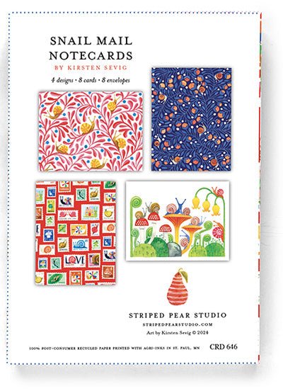 Snail Mail Notecards - Merry PigletsSkandisk