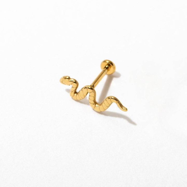 Snake Flat Back Stud Earrings - Merry PigletsLarissa Loden