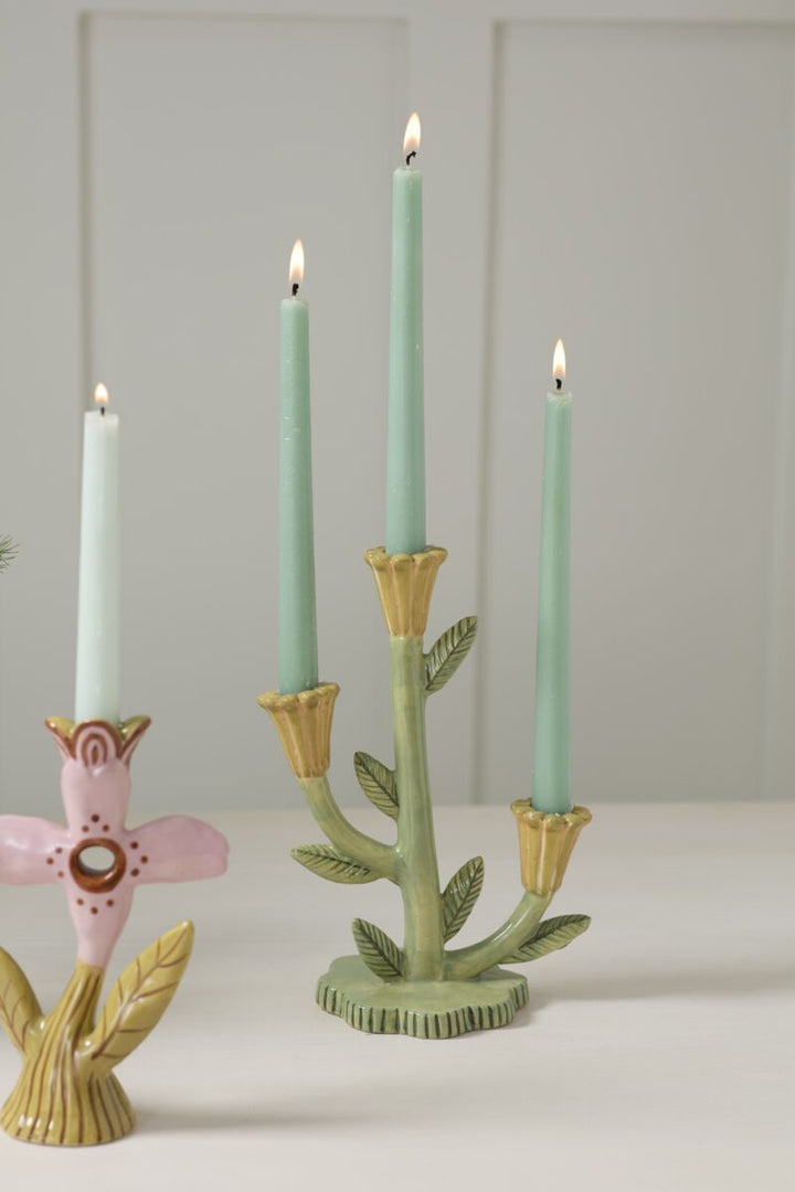 Soft Petal Candleholder - Merry PigletsAccent Decor