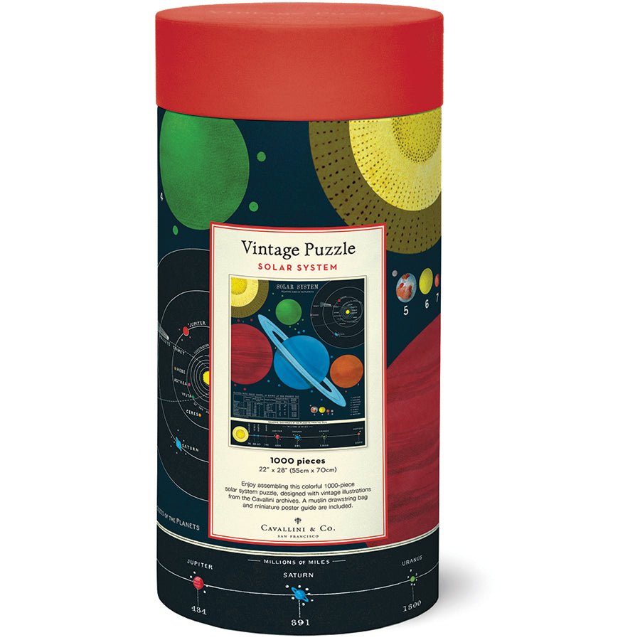 Solar System 1000 Piece Puzzle - Merry PigletsCavallini Papers & Co.