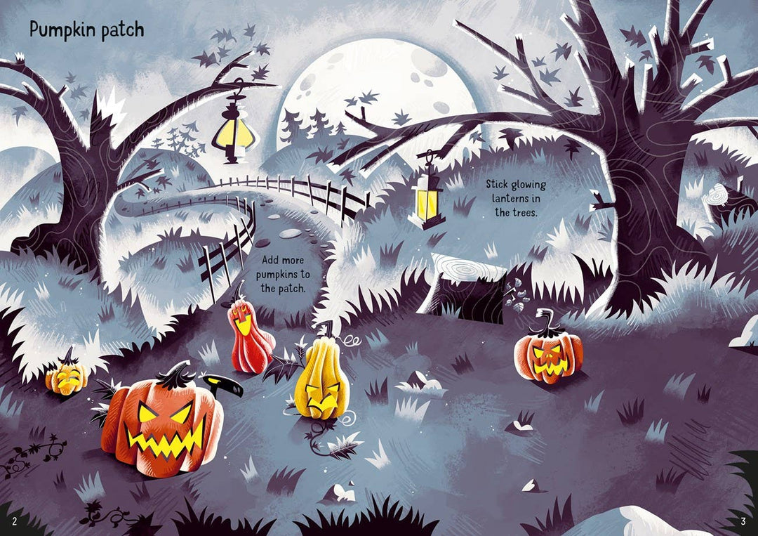 Sparkly Halloween Sticker Book - Merry PigletsHarperCollins