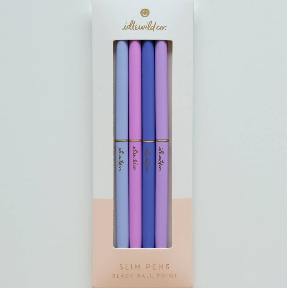 Spectrum Violets Slim Pens Set of Four - Merry PigletsIdlewild Co.