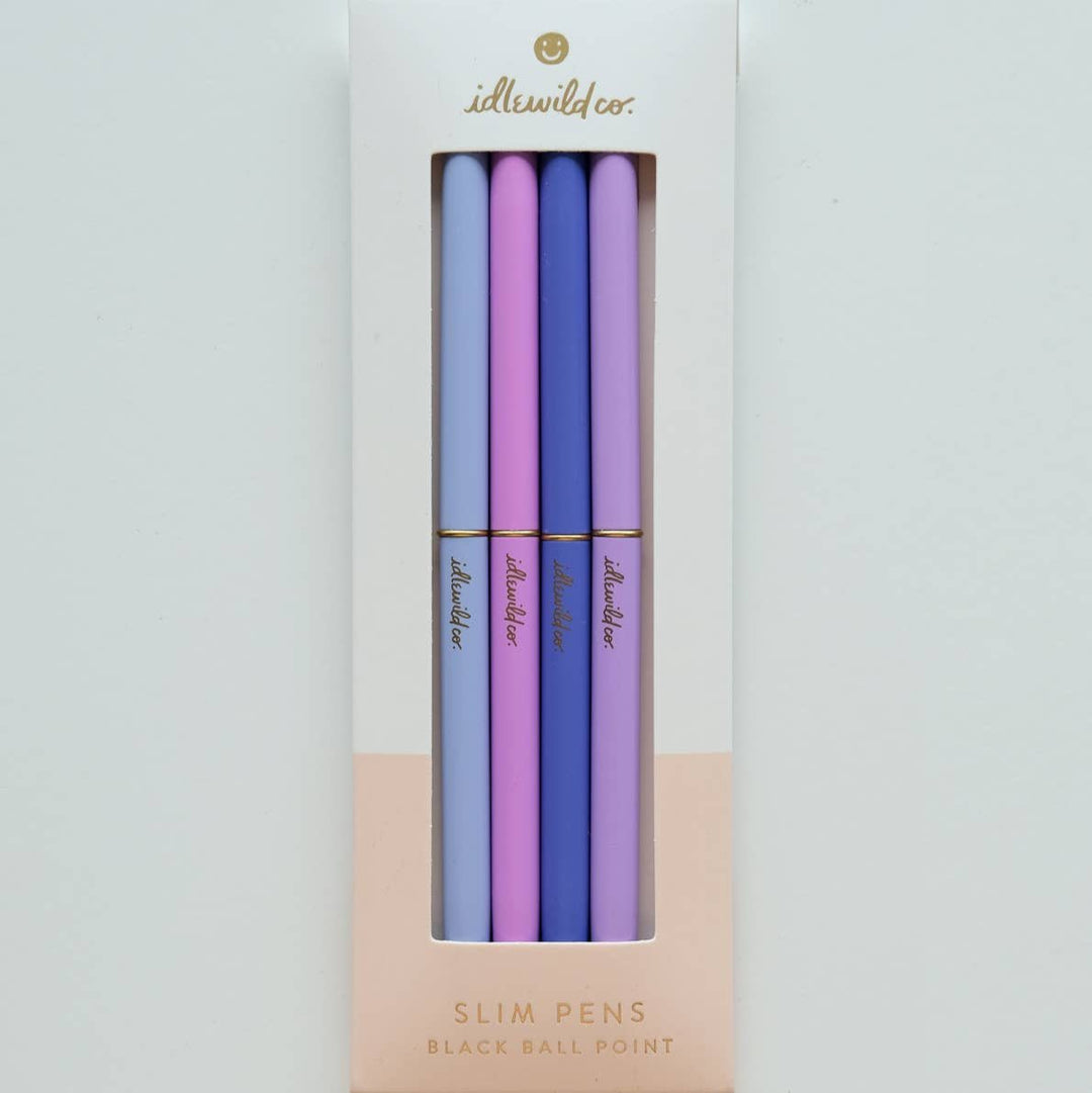 Spectrum Violets Slim Pens Set of Four - Merry PigletsIdlewild Co.