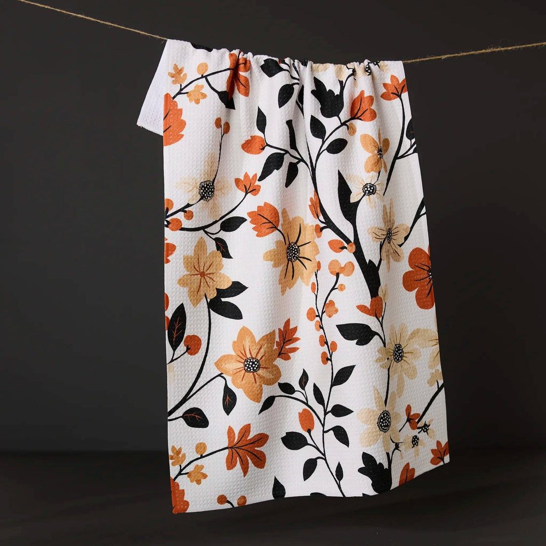 Spiced Florals Tea Towel - Merry PigletsGeometry