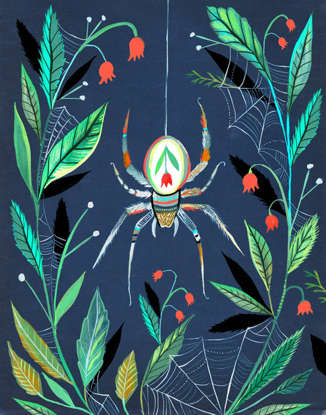 Spider Art Print - Merry PigletsKatie Daisy