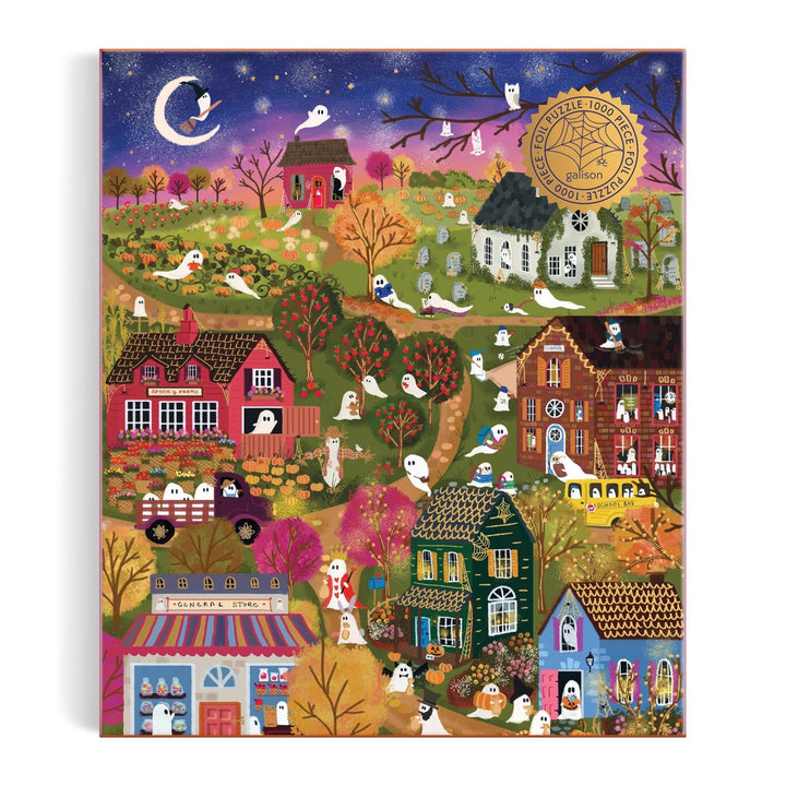Spooky Village 1000 Piece Puzzle - Merry PigletsGalison