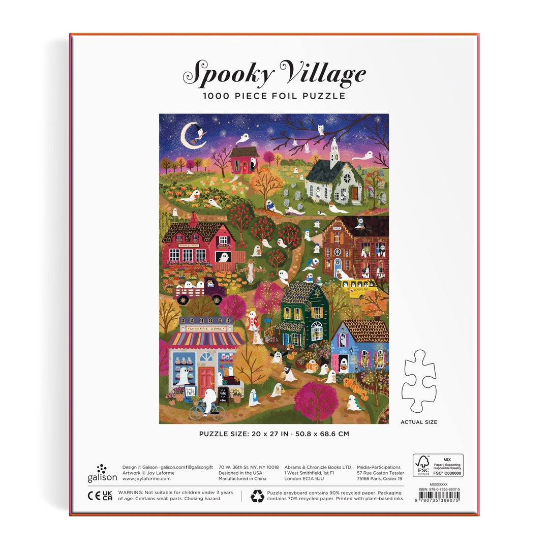 Spooky Village 1000 Piece Puzzle - Merry PigletsGalison