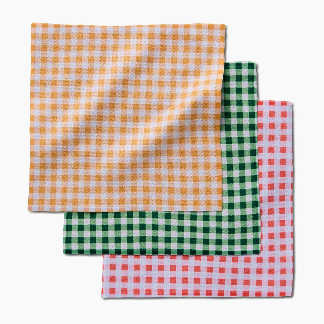 Spring Plaid Dishcloth Set - Merry PigletsGeometry