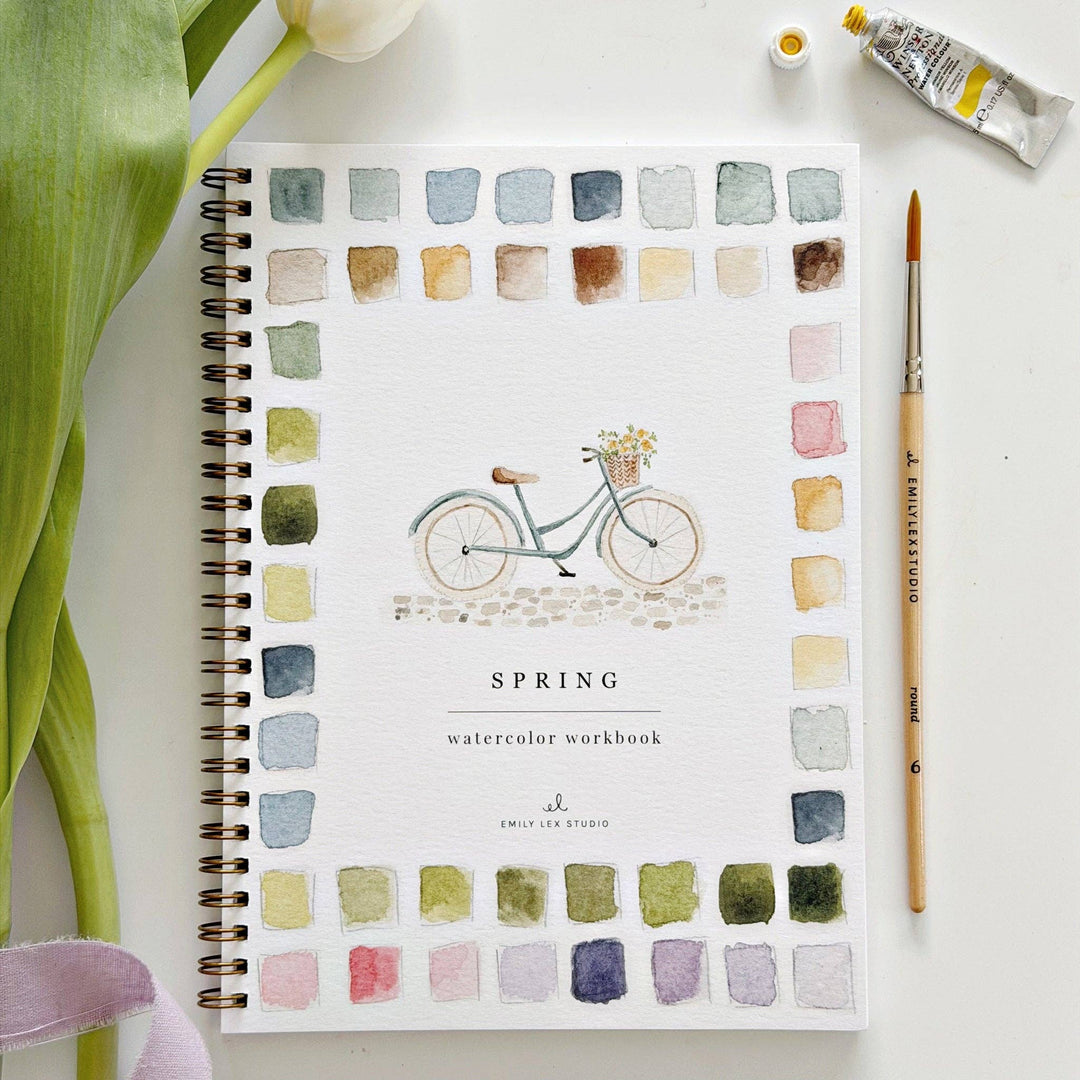 Spring Watercolor Workbook - Merry Pigletsemily lex studio