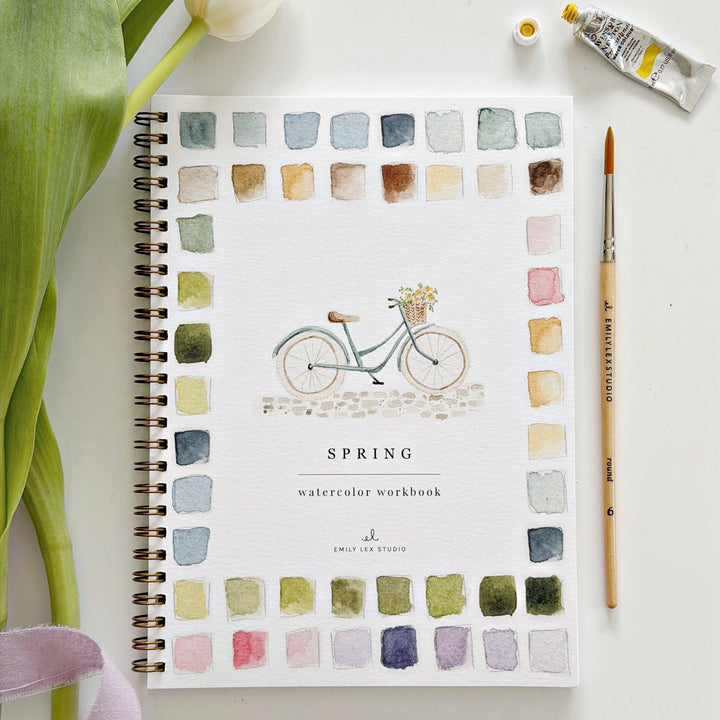 Spring Watercolor Workbook - Merry Pigletsemily lex studio