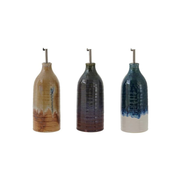 Stoneware Oil Dispenser - Merry PigletsCreative Co - Op