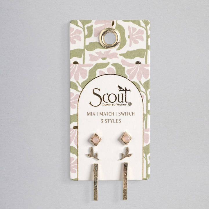 Stud Earrings Trio Set - Merry PigletsScout Curated Wears