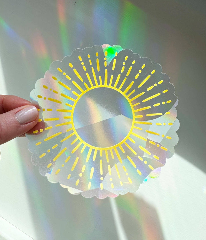 Sun Suncatcher Window Sticker - Merry PigletsTen By Ten