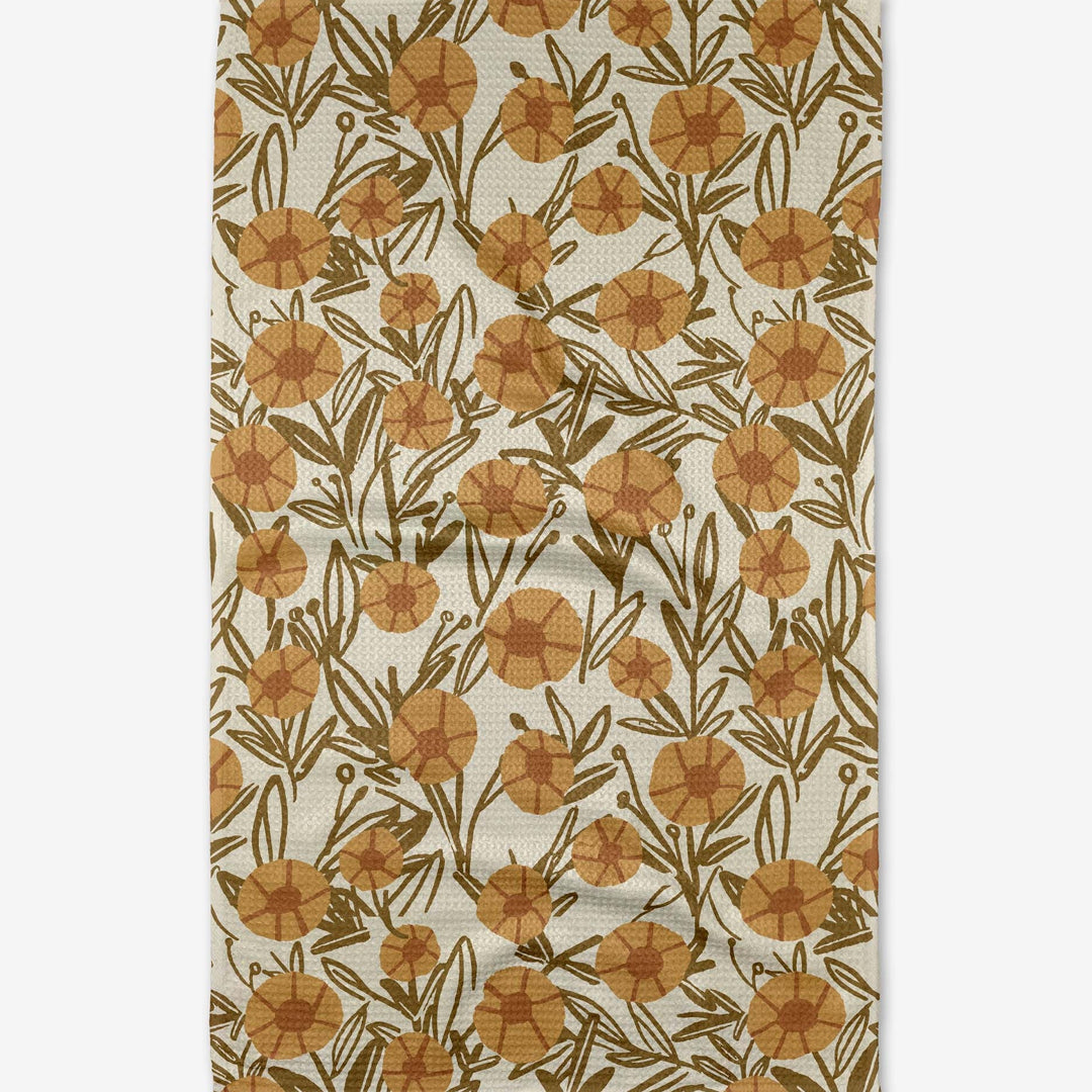 Sunflower Fields Geometry Dish Towel - Merry PigletsGeometry