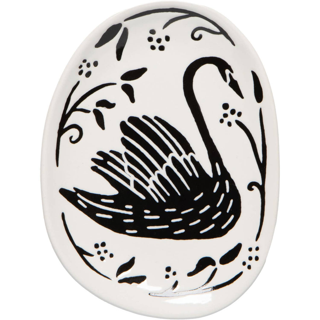 Swan Song Imprint Trinket Tray - Merry PigletsDanica Studio