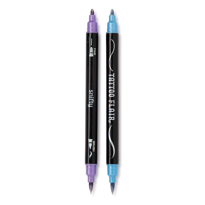 Tattoo Flair Metallic Markers - Merry PigletsSNIFTY