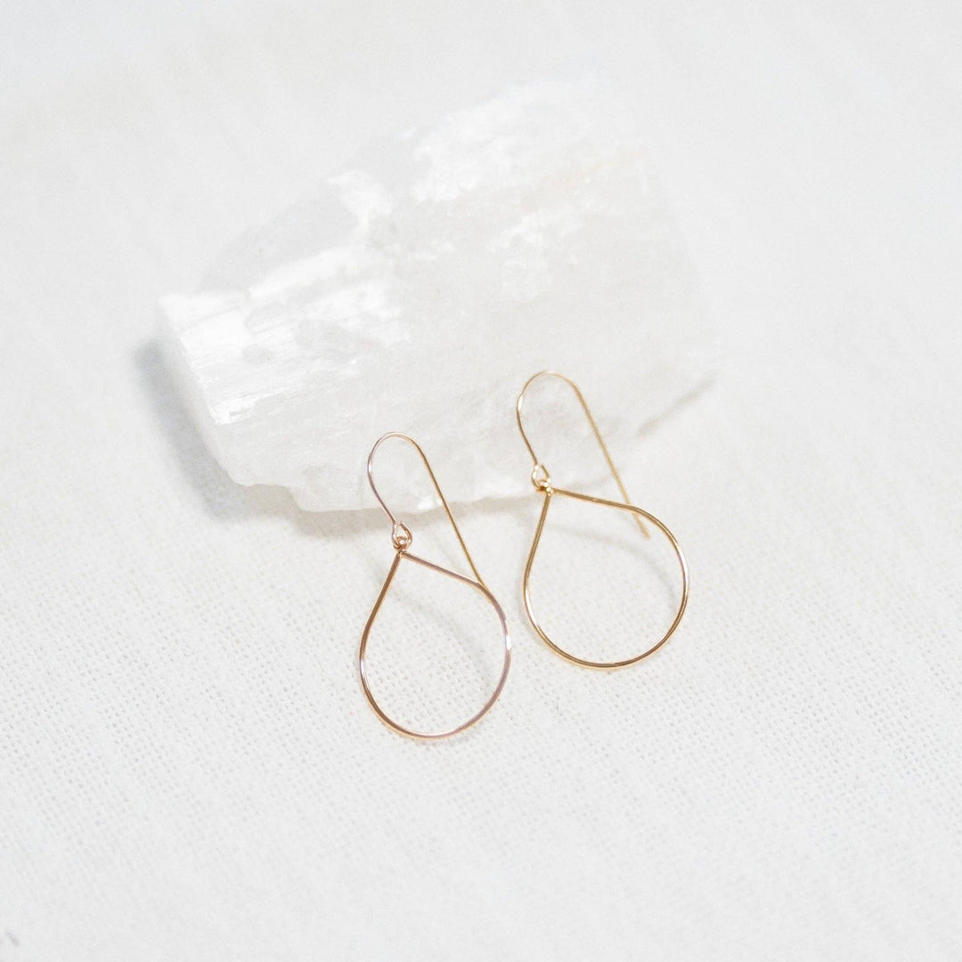 Teardrop Hoop Earrings - Merry PigletsReva Grey