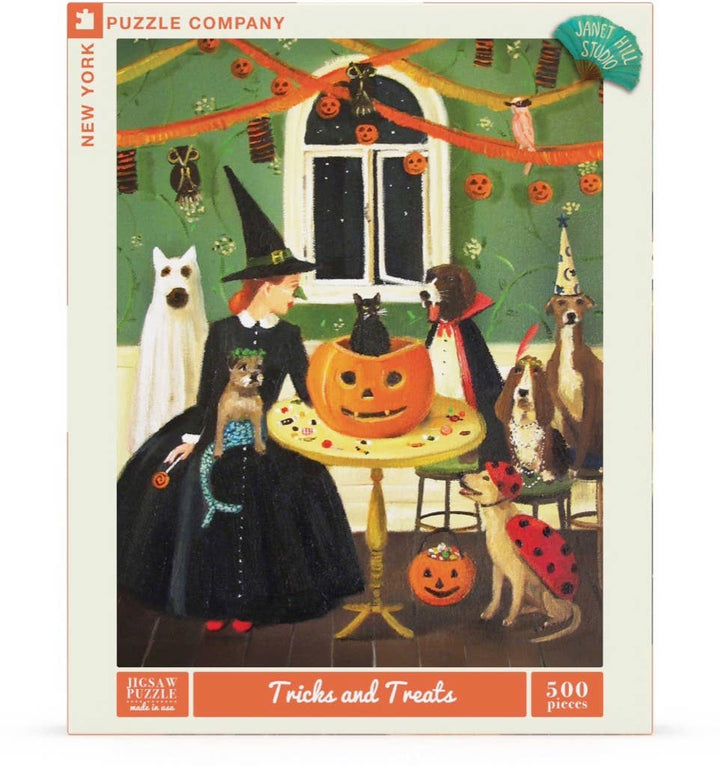 Tricks & Treats 500 Piece Puzzle - Merry PigletsNew York Puzzle Company