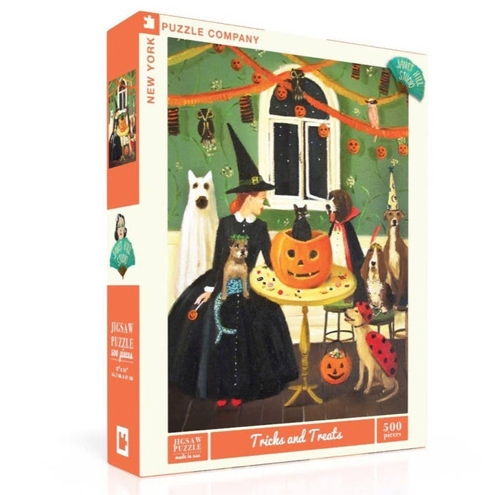 Tricks & Treats 500 Piece Puzzle - Merry PigletsNew York Puzzle Company