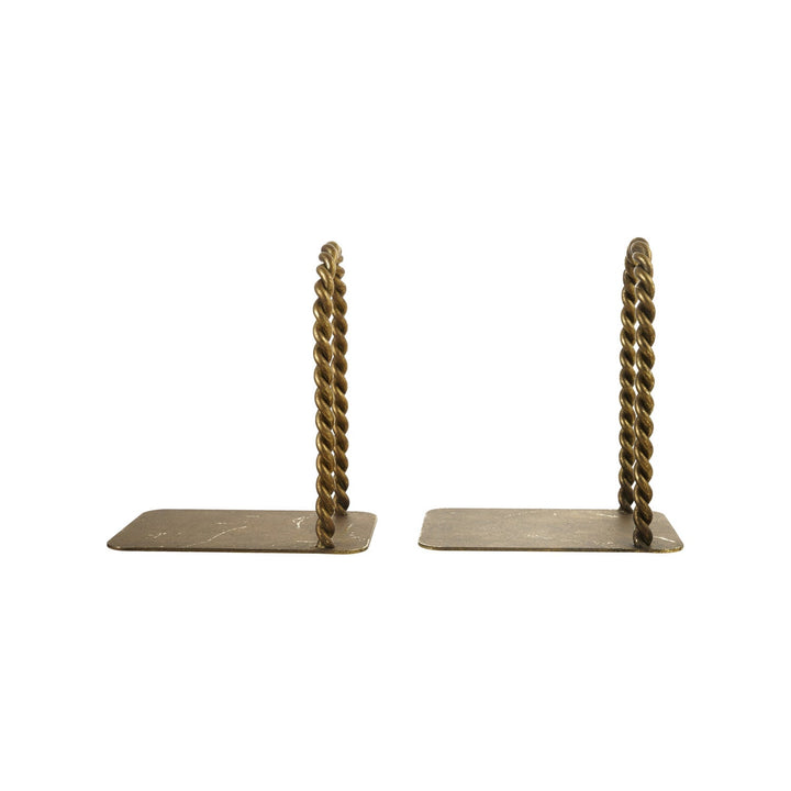 Twisted Gold Iron Bookends - Merry PigletsCreative Co-Op